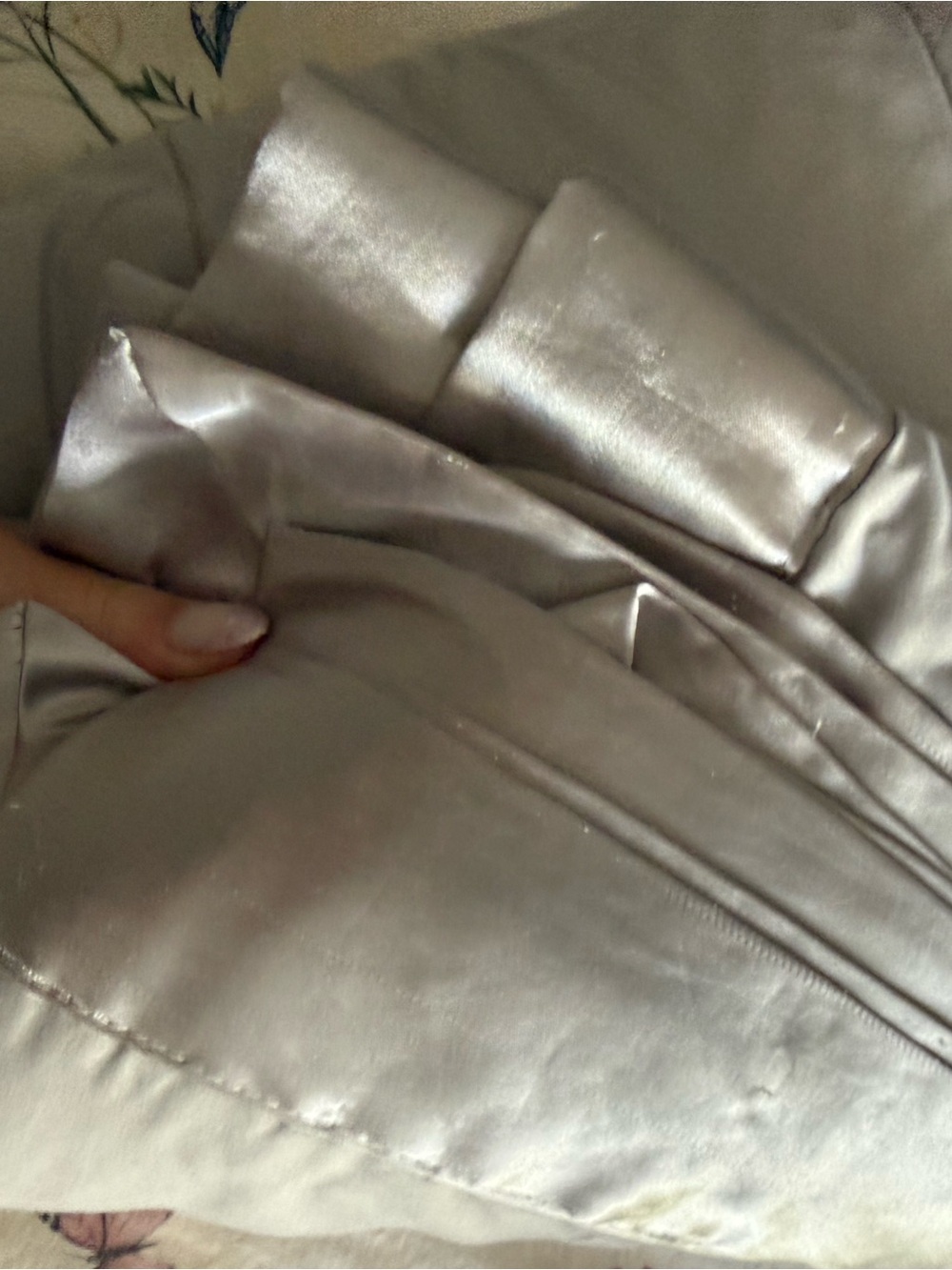 Silk Lined Silver Blanket